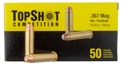 TOPSHOT .357 Mag. Vollmantel Flachkof 10,2g/158gr - 50 Patronen