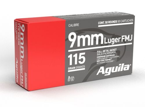 Aguila 9 mm Luger FMJ 7,45g/115gr - 50 Patronen