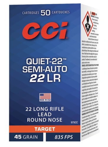 CCI Quiet Semi Auto .22 lfB - 2,9g/45grs - 50 Patronen