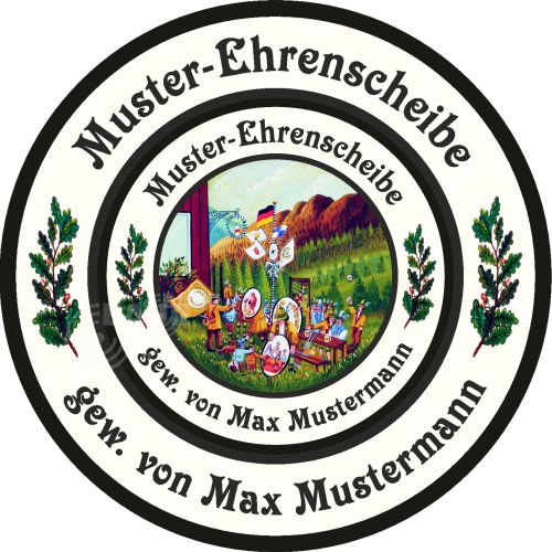 Preview: Schützenscheibe Outdoor-Line Motiv 001