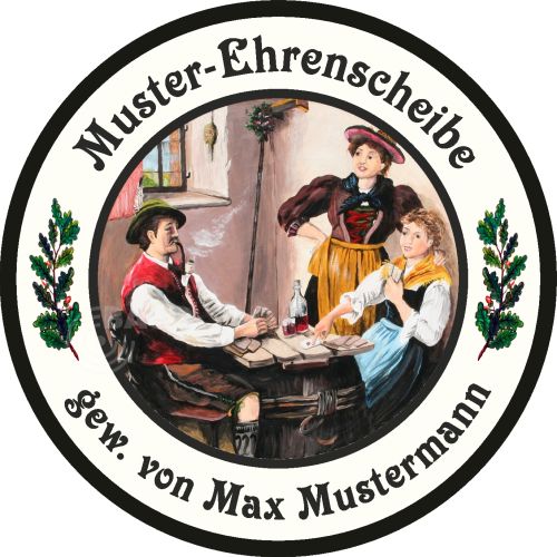 Schützenscheibe Basic-Line Motiv 028