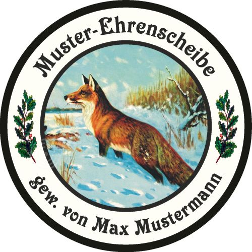 Preview: Schützenscheibe Basic-Line Motiv 123