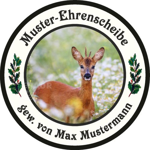 Preview: Schützenscheibe Basic-Line Motiv 228