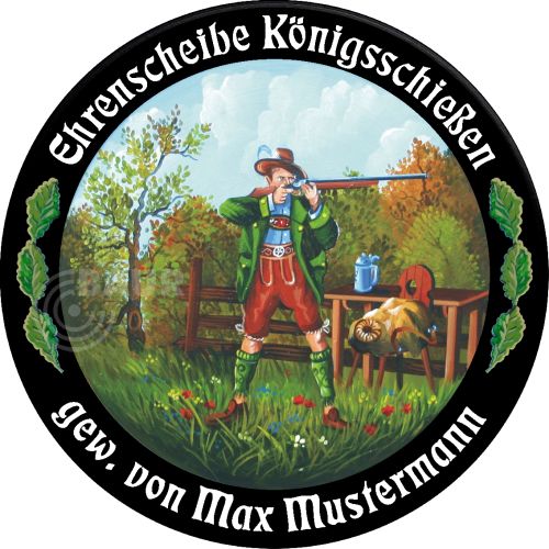 Preview: Schützenscheibe ECO-LINE Motiv 015