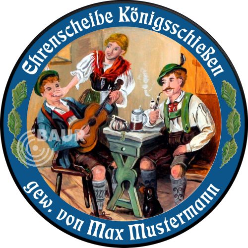 Preview: Schützenscheibe ECO-LINE Motiv 032