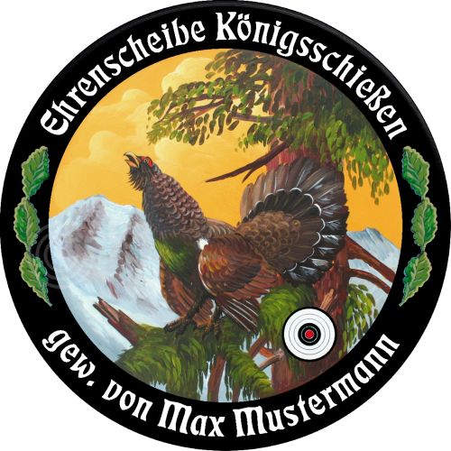 Preview: Schützenscheibe ECO-LINE Motiv 040