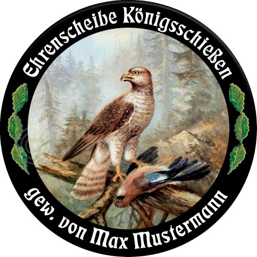 Preview: Schützenscheibe ECO-LINE Motiv 046