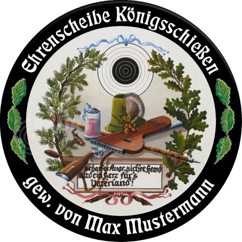 Preview: Schützenscheibe ECO-LINE Motiv 051