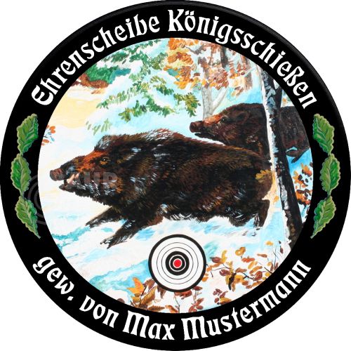 Preview: Schützenscheibe ECO-LINE Motiv 089