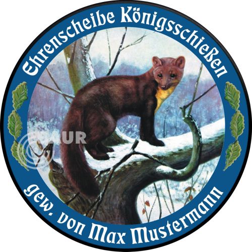 Preview: Schützenscheibe ECO-LINE Motiv 090