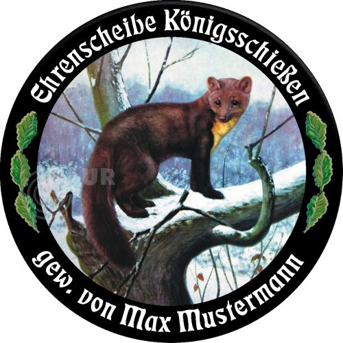 Preview: Schützenscheibe ECO-LINE Motiv 090