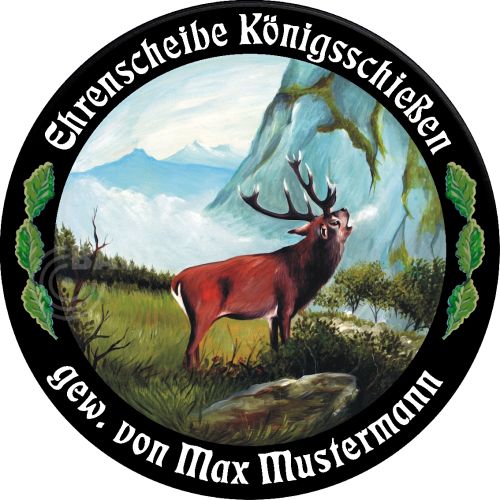 Preview: Schützenscheibe ECO-LINE Motiv 091