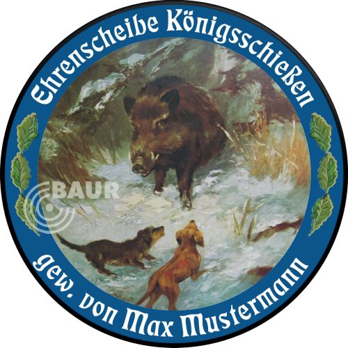 Preview: Schützenscheibe ECO-LINE Motiv 098