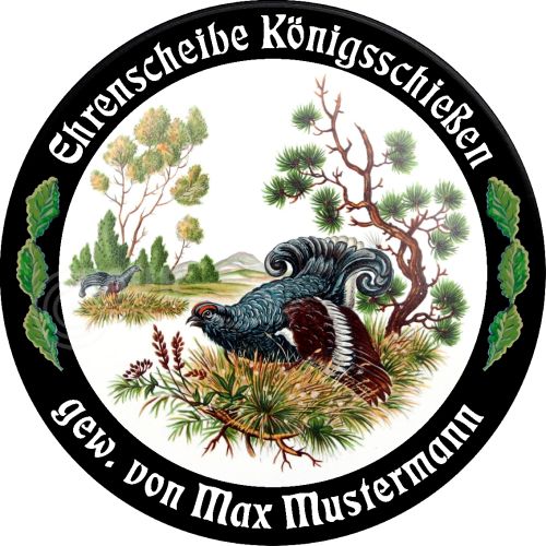 Preview: Schützenscheibe ECO-LINE Motiv 167