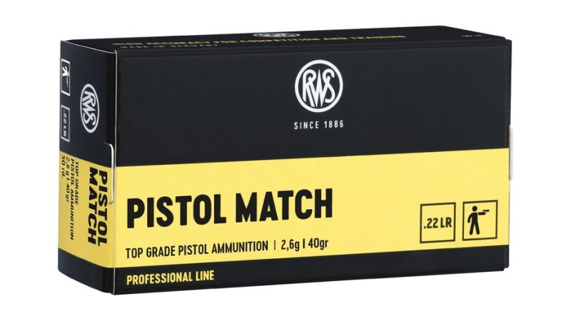 RWS .22 lfB Pistol Match - 50 Patronen