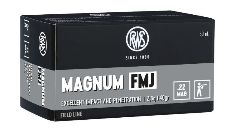 RWS .22 MAGNUM FMJ - 50 Patronen