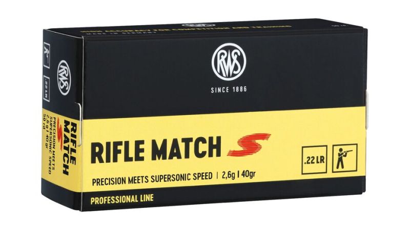 RWS .22 lfB Rifle Match "S" - 50 Patronen