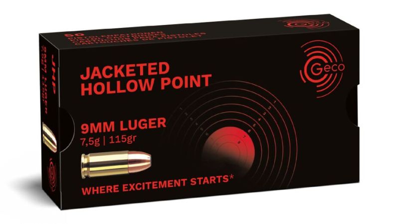 GECO 9 mm Luger Jacketed Hollow Point 7,5g/115gr - 50 Patronen