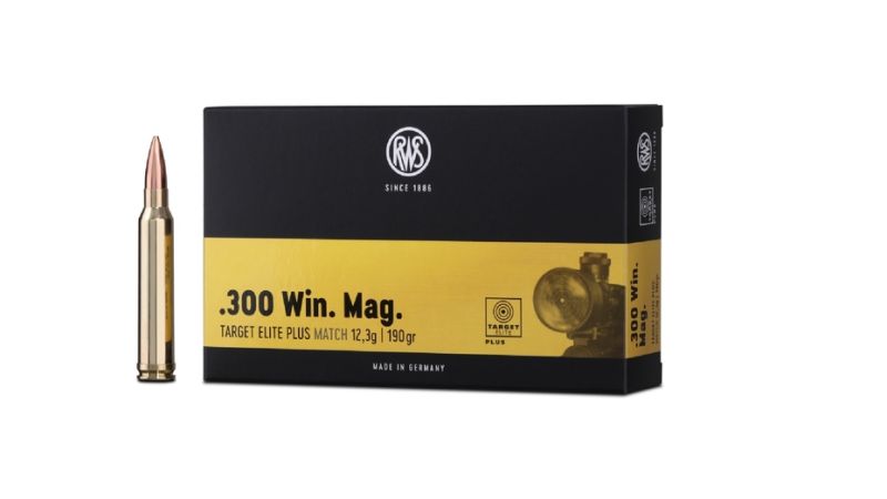 RWS .300 Win. Mag. TARGET ELITE PLUS 12,3g/190gr - 20 Patronen