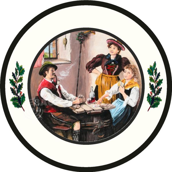 Schützenscheibe Basic-Line, Rand mit Eichenlaub