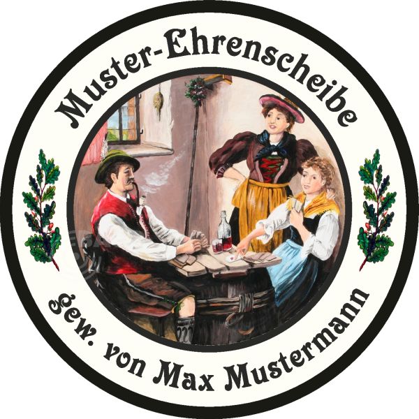 Schützenscheibe Basic-Line Motiv 028