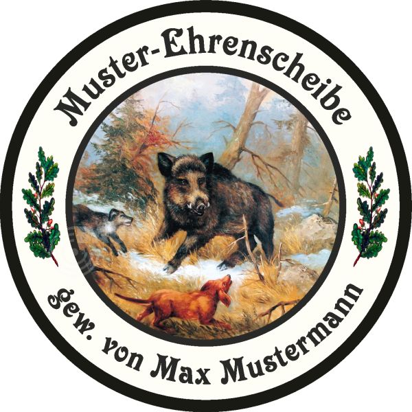 Schützenscheibe Basic-Line Motiv 102