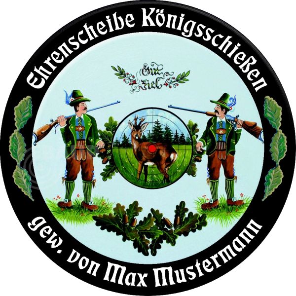 Schützenscheibe ECO-LINE Motiv 002