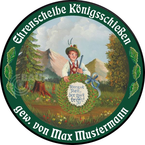 Schützenscheibe ECO-LINE Motiv 066