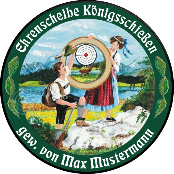 Schützenscheibe ECO-LINE Motiv 161