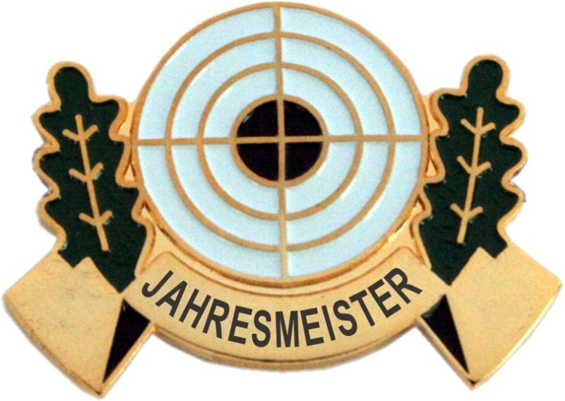 Nadel 101 mit Text Vereinsmeister oder Jahresmeister