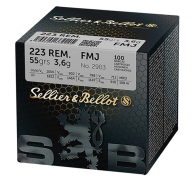 S & B .223 Rem. Vlm BT 3,6g/55grs. - 100 Patronen
